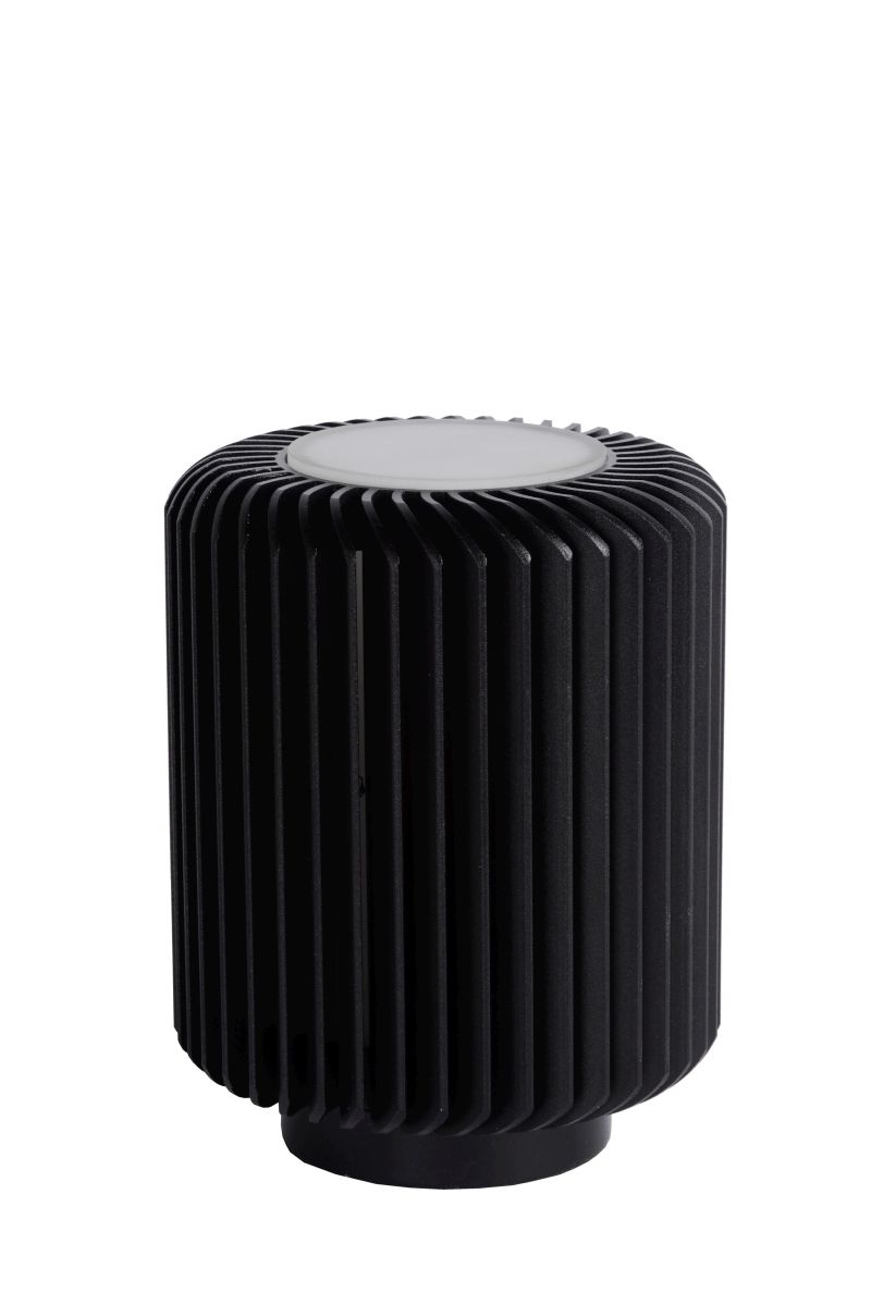 Lucide TURBIN - Stolová lampa - Ø 10,6 cm - LED - 1x5W 3000K - Čierna